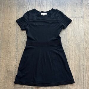 LOFT Black Short Sleeve Dress